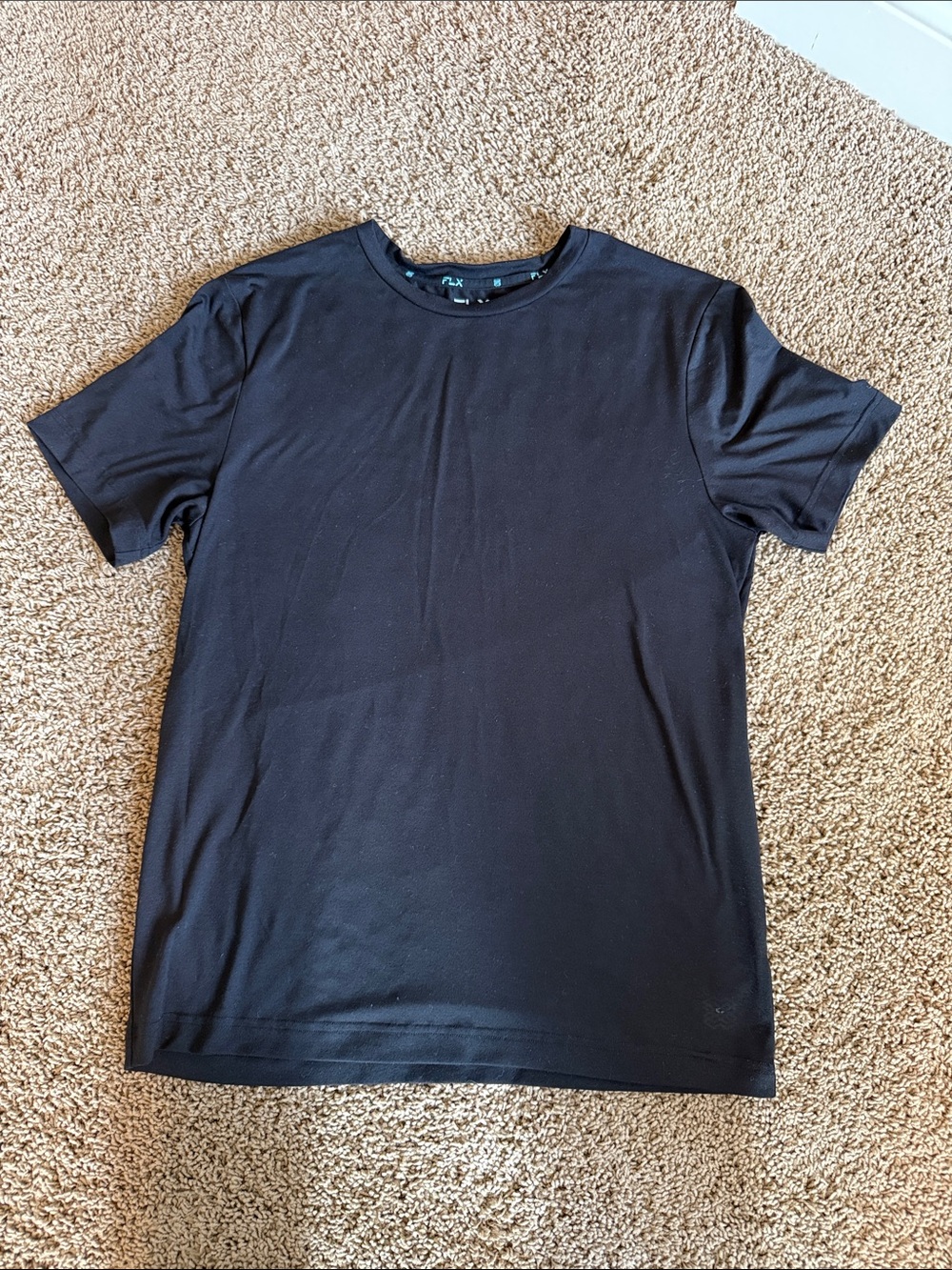 Men's Black Crew Neck Short Sleeve Tee by A|X